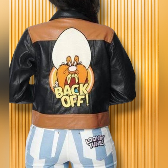Unique Vintage X Looney Tunes Yosemite Sam Trucker Jacket. Size 3X. NWOT - Picture 4 of 13